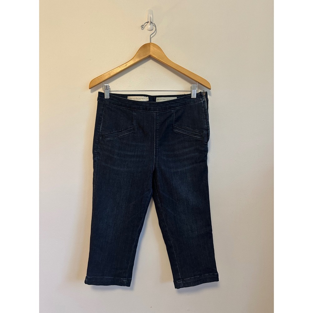 Pilcro and the Letterpress Anthropologie Cropped Denim Legging | Size 30